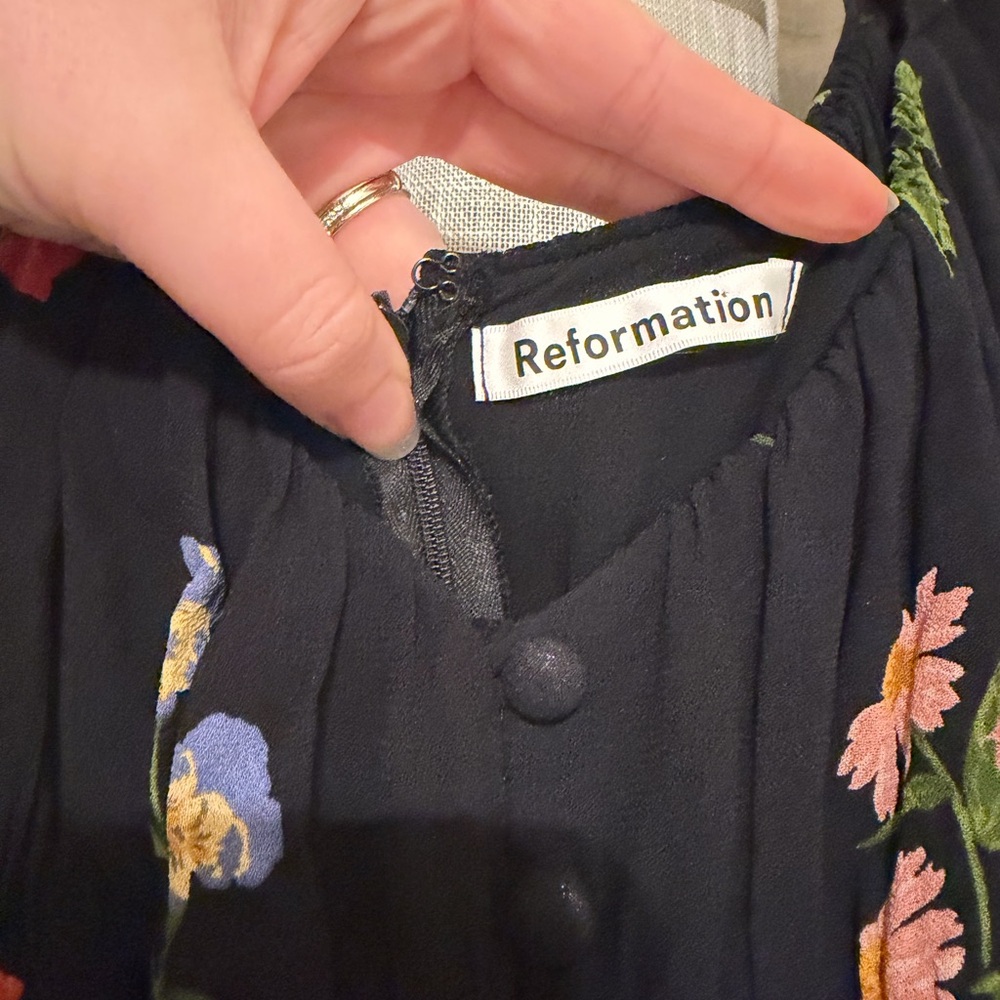 Reformation Charlee Dress Night Bloom 8 View 4